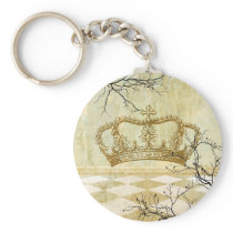 Royal Crown with Branches Keychains