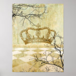 Royal Crown with Branches Posters