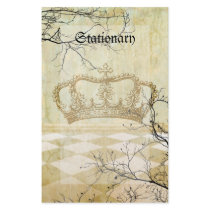 Royal Crown with Branches Custom Stationery