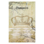 Royal Crown with Branches Custom Stationery