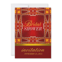Royal Eastern Bohemian Bridal Shower Party Invitat Personalized Announcement
