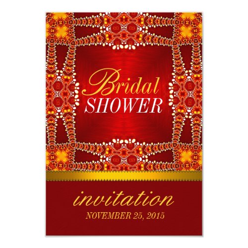 Royal Eastern Bohemian Bridal Shower Party Invites