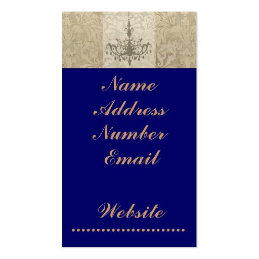 Royal Elegance Business Card Template (back side)