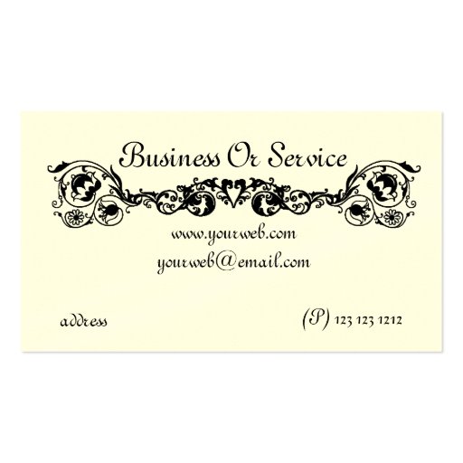 Royal Elegant Business Card Template (back side)