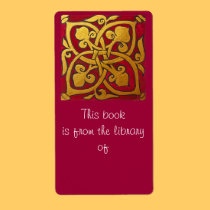Royal Emblem Bookplate from VersesIlluminated.com labels