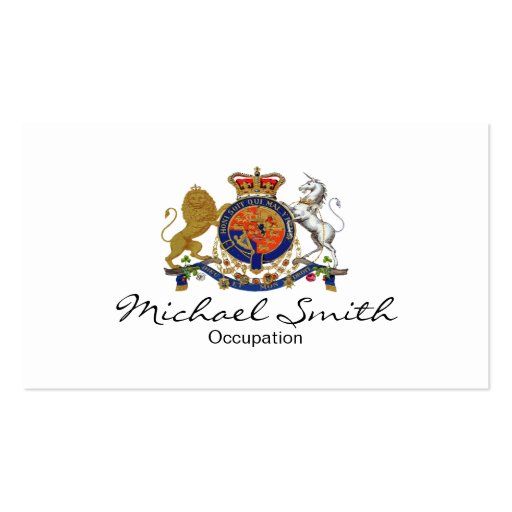 Royal Emblem ~ Business Card / Unisex (front side)