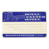 Royal Exeter Hotel Sticker