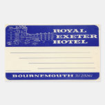 Royal Exeter Hotel Sticker