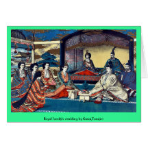 Royal family's wedding by Kasai,Torajirō Greeting Cards