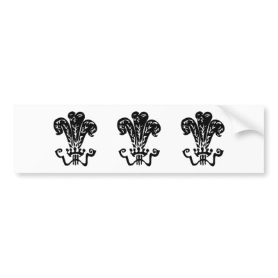 Royal Fleur de lis gifts Bumper Sticker by ARTegrity