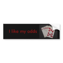 Royal Flush Bumper Sticker