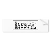 Royal Flush bumper stickers