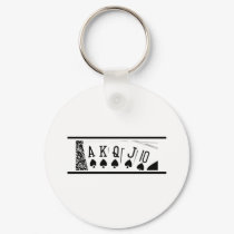 Royal Flush keychains by pokerplayertees Royal Flush keychains