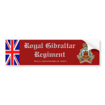 Royal Gibraltar Regiment bumper stickers