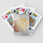 Royal Gold Dragon Play Cards - Distressed 1B Bicycle Card Decks