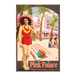 Royal Hawaiian Hotel in Hawaii Gallery Wrap Canvas