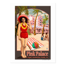 Royal Hawaiian Hotel in Hawaii Post Cards