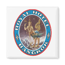 Royal Hotel, Bangkok Luggage Label Magnet