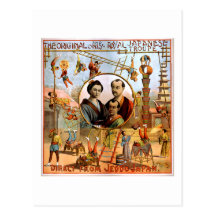 Royal Japanese Troupe 1892 Post Card