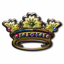 Royal jeweled crown Photo Sculpture
