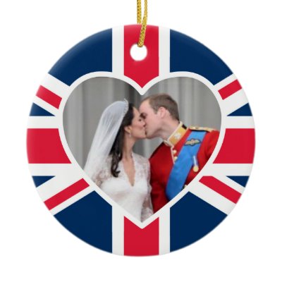 Royal Kiss - William &amp; Kate Wedding Christmas Ornament