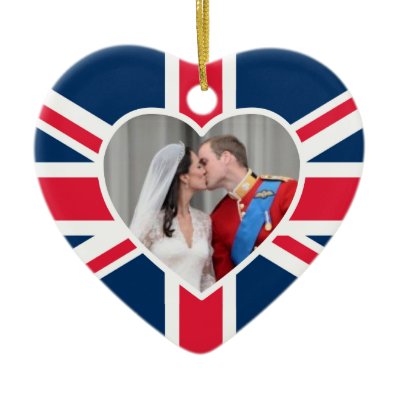 Royal Kiss - William &amp; Kate Wedding Christmas Tree Ornament