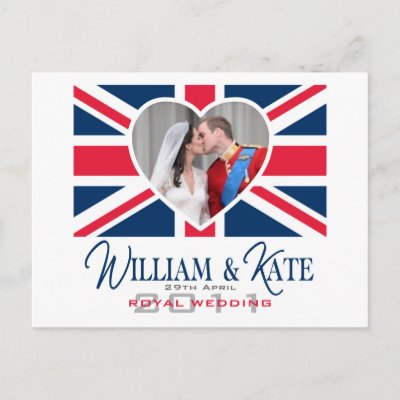 Royal Kiss - William &amp; Kate Wedding Postcard