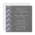 Royal Lavendar & Smoke Wedding Invitations invitation