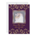 Royal Luxurious Save The Date Photo Invitations