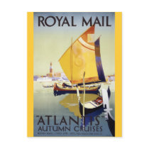 Royal Mail "Atlantis" Autumn Cruises postcards