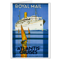 Royal Mail Atlantis Cruises Vintage Greeting Cards
