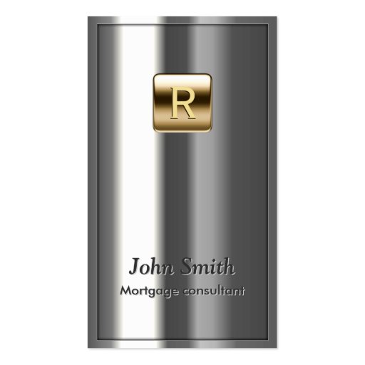 Royal Metallic Mortgage Agent Business Card (front side)