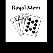 Royal Mom Poker Player Baby Doll Tee t-shirts