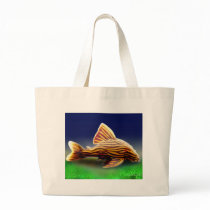 Royal Pleco Tote Bag by twopurringcats Royal Pleco Tote Bag