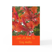 Royal Poinciana Flower Greeting Card by craftycorner Royal Poinciana Flower Greeting Card