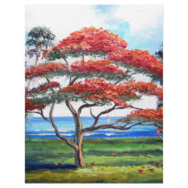 Royal Poinciana Tree Art letterhead by MazzArtGallery Royal Poinciana Tree Art letterhead
