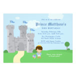 Royal prince charming boys birthday party invite invitations