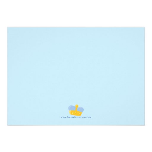 Royal prince charming boys birthday party invite