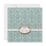 Royal Princess Crown Baby Girl Birth Announcement