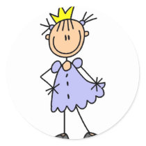 Royal Princess Pigtails Sticker