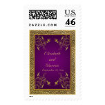 Royal Purple and Gold Postage