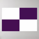 Royal Purple and White Rectangles