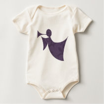 Royal Purple Angel - Baby Onesie