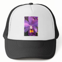 Royal Purple Cattleya Orchid hats by OrchidArt Royal Purple Cattleya Orchid hats