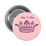 Royal Purple Crown Buttons