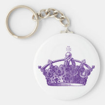 Royal Purple Crown Key Chain