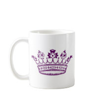 Royal Purple Crown Coffee Mug
