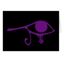 Royal Purple Eye of Horus cards by JaZilla Royal Purple Eye of Horus cards