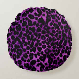 Purple Leopard Pillows, Purple Leopard Throw Pillows