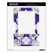 Royal Purple Retro Cover Skins For Kindle 2